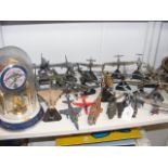 A selection of die-cast aeroplanes and helicopters