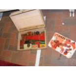 Vintage Meccano in wooden box