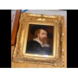 Oil on canvas - self portrait of Rubens - in de