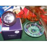 Four pieces of Caithness glassware