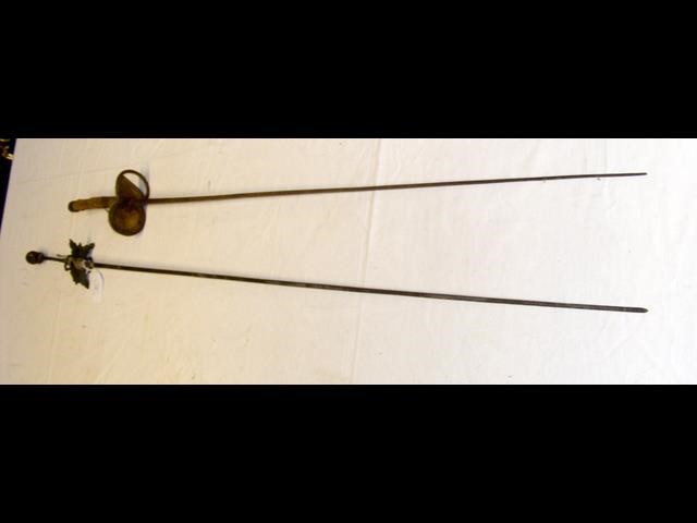 An old fencing rapier and one other