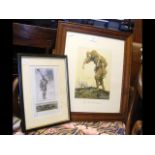 'The Idle of the Regiment', framed and glazed toge