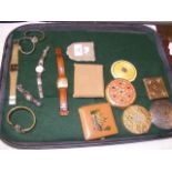 A selection of collectable compacts, together with