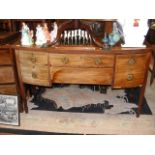 A 19th century mahogany bow fronted sideboard