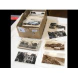 A box containing around 500 UK topographical and s