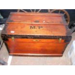 A Marshall air and watertight metal bound chest wi
