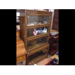 A Globe Wernicke style four section bookcase