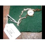 A ladies vintage 9ct gold cased Rolex wrist watch and