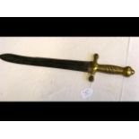 An antique French Talabot short sword with serrate