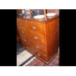 A chest of drawers consisting of two short and thr