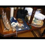 An assortment of coastal collectables and sundries