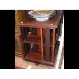 An Edwardian revolving bookcase