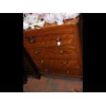 A cap top chest of drawers - width 96cm