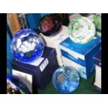 Three boxed Caithness paperweights including one u