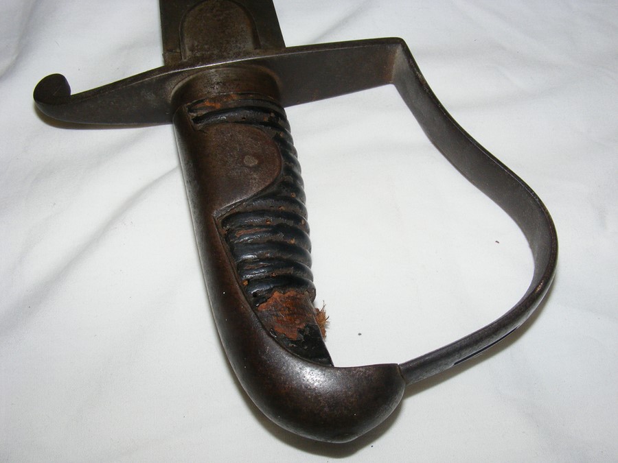 An antique Cavalry sword with metal scabbard and w - Image 11 of 25