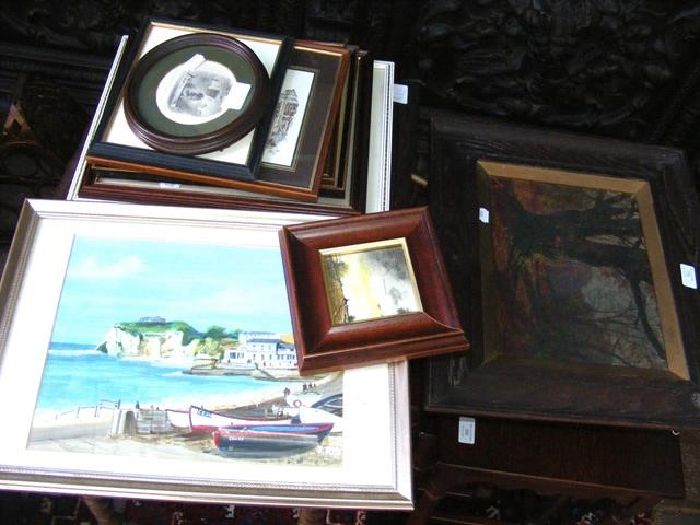 A selection of pictures and engravings etc