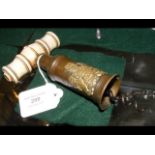 A Victorian bone handled patent corkscrew - 13cms