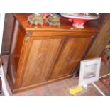 A 19th century mahogany two door cupboard - 110cms