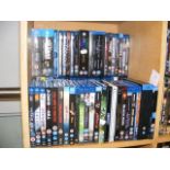 A generous assortment of Blu-ray DVD's (50+)