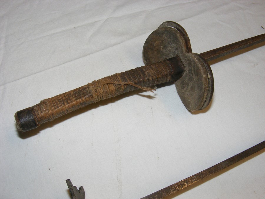 An old fencing rapier and one other - Image 5 of 5