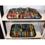 Two trays of Meccano, Dinky Toys, die-cast vehicle