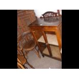 A mahogany display cabinet with two glazed doors t