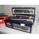 Four boxed Bachmann coaches