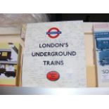 A boxed London's Underground train set
