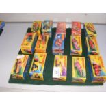 A selection of fifteen boxed Matchbox die cast veh