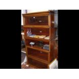 A Globe Wernicke five section mahogany bookcase -