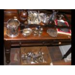 Selection of silver plated ware