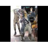 A 6.5ft fibreglass pirate figure of Jack Sparrow,