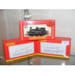 A boxed Hornby locomotive and two others