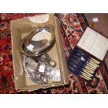 Collectable silver plated ware etc