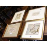 Two antique style maps of the Isle of Wight togeth
