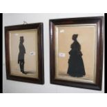 Two 19th century framed and glazed silhouettes