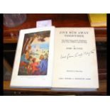 Enid Blyton - 'Five Run Away Together', signed Fir