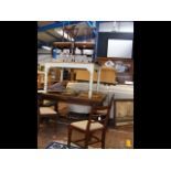 Six antique dining chairs