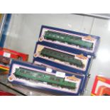 Four boxed Bachmann coaches