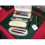 Various collectable pens including a Conway Stewar