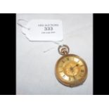 A ladies 14ct pocket watch by Graves of Sheffield