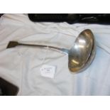 A silver fiddle patterned ladle, Dublin 1823, make