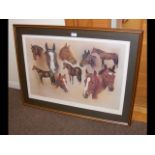 A Limited Edition coloured print of Racehorse Clas