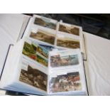 Two postcard albums of British Isles including Cor