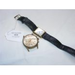 A gent's wrist watch, together with one other by C