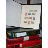 Four albums containing collectable stamps - West I