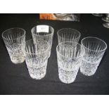 A set of six Waterford 'Tramore' cut juice glasses