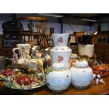 A quantity of collectable china, glass and metal w