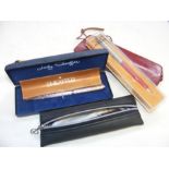 Various collectable pens, including Sheaffer and o