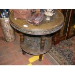 A two tier Oriental table